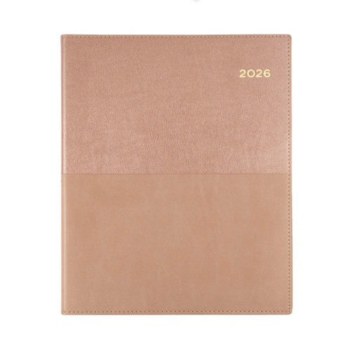 Diary Collins Vanessa Wiro A4 Short / Quarto Week to View Rose Gold Y2026 325V49