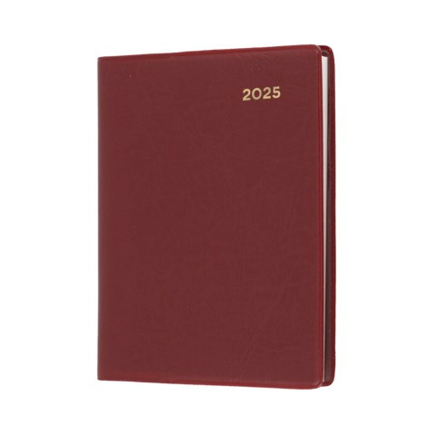 Diary Collins Belmont A7 Pocket Week to an Opening with Pencil PVC Burgundy Y2026 337PV78
