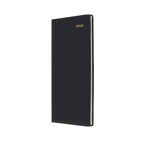 Diary Collins Belmont B6/7 Slimline Week to an Opening Landscape Black Y2026 377LV99