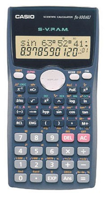 Calculator Casio FX100AU Plus 10 Digit Scientific 2nd Edition
