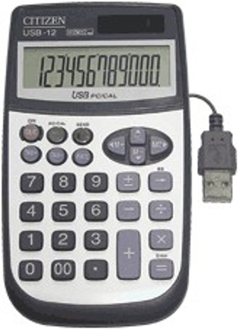 Calculator Citizen USB12 12 Digit With Laptop Connection