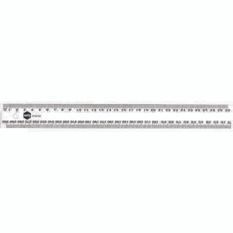 Ruler Plastic Clear 30cm Marbig Bulk Box of 24 975317B