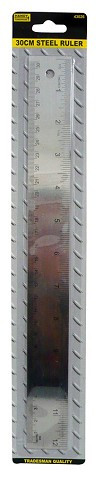 Ruler 30cm Stainless Flexible Handy Hardware 43026