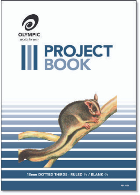 Project Book 335 x 245mm 18mm Dotted Thirds 24 Page Olympic 525 Pack 10