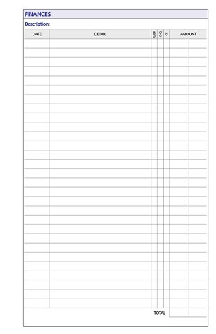 Diary Refill Dayplanner Personal Organiser Finances PR2003