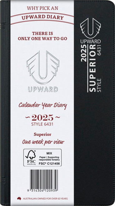 Diary Upward 6431 A6 PVC Standard Week to an opening Wiro Y2026