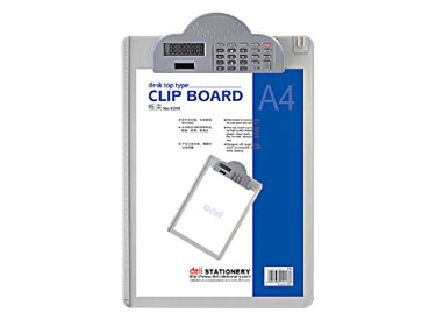 Clipboard Acrylic With Calculator A4 Deli 9259