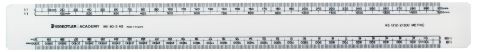 Scale Ruler 300mm Staedtler 961802 Oval 1.1  1.5  1.10  1.100  1.2  1.200  1.50