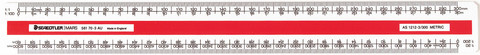 Scale Ruler 300mm Staedtler 561703 Oval 1.1  1.100  1.20  1.200  1.25  1.250  1.50