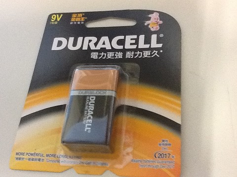 Battery Duracell 9V Card 1