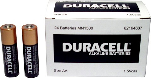 Battery Duracell Alkaline AA Bulk Box 24