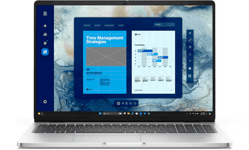 Dell Pro16 Notebook, 16" FHD+ IR, U7-255U, 16GB, 512GB, WL, Windows 11 Pro(AI), 3Y PRO