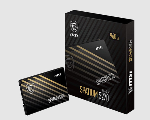 MSI SPATIUM S270 SATA 2.5' 240GB,  PHISON S11, 3D NAND, SATA III 6Gbps, Sequential Read up to 500MB/s, Sequential Write up to 400MB/s, 110 TBW, 5Y WTY