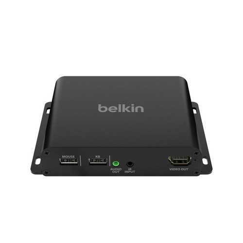 Belkin Cybersecurity and Secure KVM Extender Receiver Copper CAT6 - Universal Video, TAA-compliance, UHD 4K @60Hz 4:4:4 up to 100 m, 3-Year Warranty
