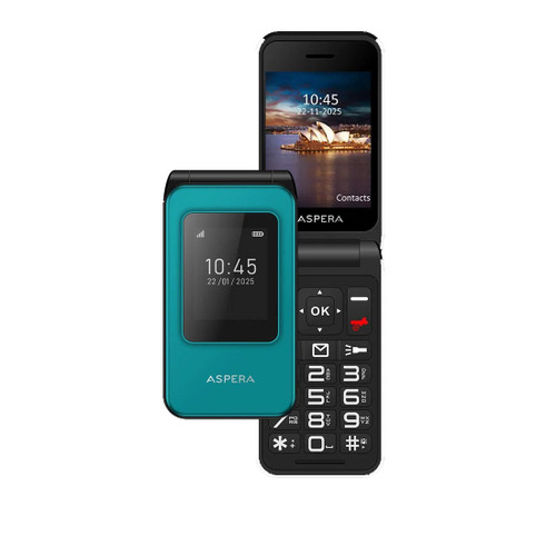 Aspera F46+ Plus 4G 128MB- Green (P02243701) *AU STOCK*, 2.8', 48MB/128MB, 0.3MP, Nano SIM, 1000mAh, 1 Year Warranty