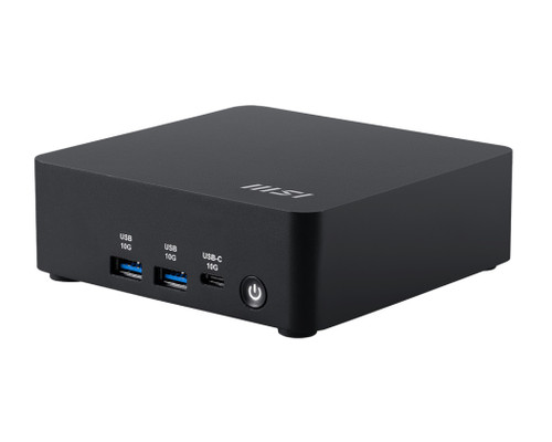 MSI Cubi NUC AI 1UMG-013BAU Mini PC Black Barebone Core Ultra 5 125H 2x Thunderbolt 4 2x HDMI 2x Intel® I226V (2.5G) Wi-Fi 6E AX211 3Y