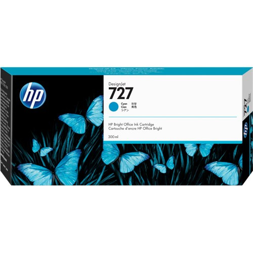 HP 727 300ML Cyan DESIGNJET INK CARTRIDGE