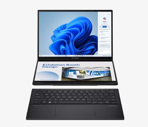 ASUS ZenBook Duo 14' INTEL Core U9-285H (Arrow Lake) /14.0'/3K (2880 x 1800) OLED 16:10 Aspect ratio/LPDDR5X 32G [ON BD.] NPU ~13 TOPs
