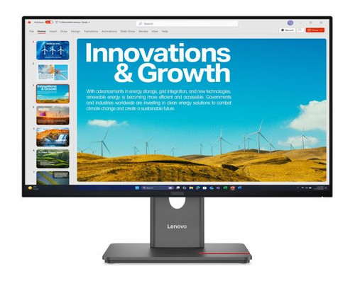 Lenovo ThinkVision P24qd-40 23.8' 24' 24' QHD IPS Monitor 2K 2560x1440 16:9 Height Adjustable Tilt Swivel Pivot HDMI USB-C DP1.4 4xUSB3.2 Hub LAN 3yr