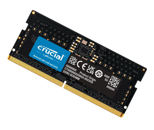 Crucial 16GB (1x16GB) DDR5 SODIMM 5600MHz CL46 Notebook Laptop Memory ~CT16G48C40S5
