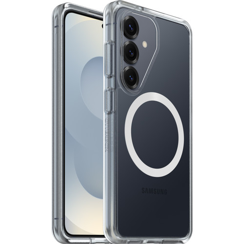 OtterBox React Magnets Samsung Galaxy S26 5G (6.3') Case Black Crystal (Clear/Black) - (77-99935),DROP+ Military Standard, 7 Years Warranty