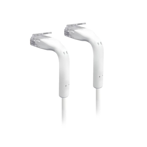 Ubiquiti UniFi Patch Cable, Length 0.3m, White, Ultra-Thin Patch Cable With GbE Support And Flexible, Bendable Boots For Enhanced Installati.
