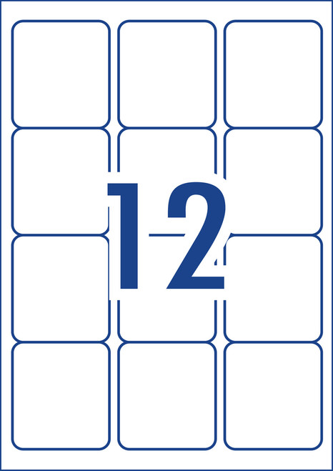 Avery Address Labels with Quick Peel for Laser Printers, 63.5 x 72 mm, 1200 Labels (959005 / L7164)