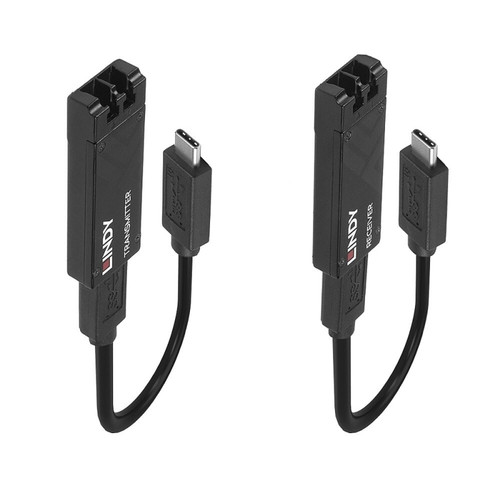 Lindy 100m Fibre Optic USB-C Extension