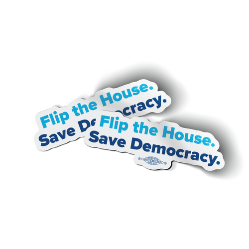 Save Democracy Sticker