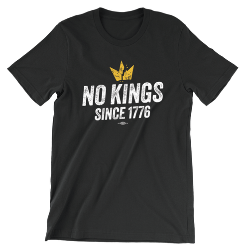 No Kings - Crown Black Tee
