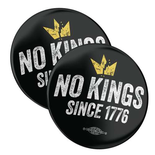 No Kings - Crown Buttons