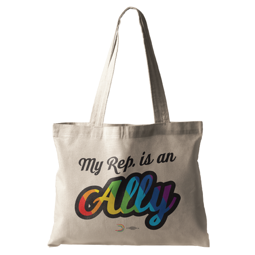 My Rep Is An Ally Natural Tote Bag