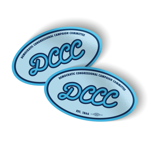 DCCC Cursive Stickers
