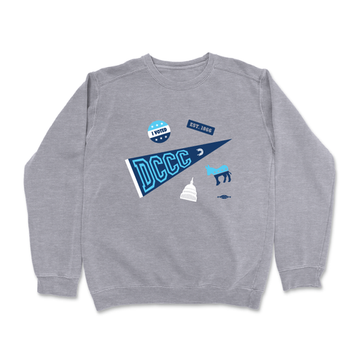 Back To Session Collage Dark Ash Crewneck Sweater