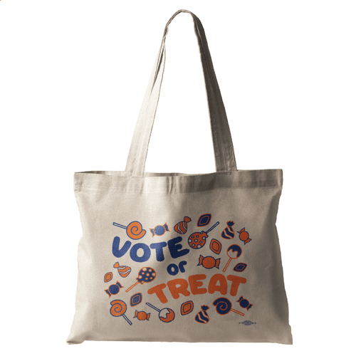 Vote Or Treat Natural Tote Bag