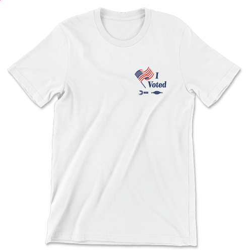 I Voted White Tee
