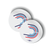 Tricolor DCCC Logo Stickers