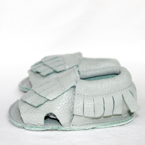 Leather Sandals - Sea Foam