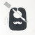 Mustache Bib with matching paci clip