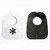 Monochrome Collection - Snowflake  Bib Monochrome Collection - Snowflake  Bib