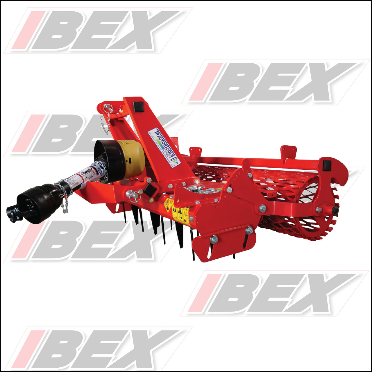 Ibex TX40 Power Harrow with Mesh Roller & Leveling Blade | Ibex