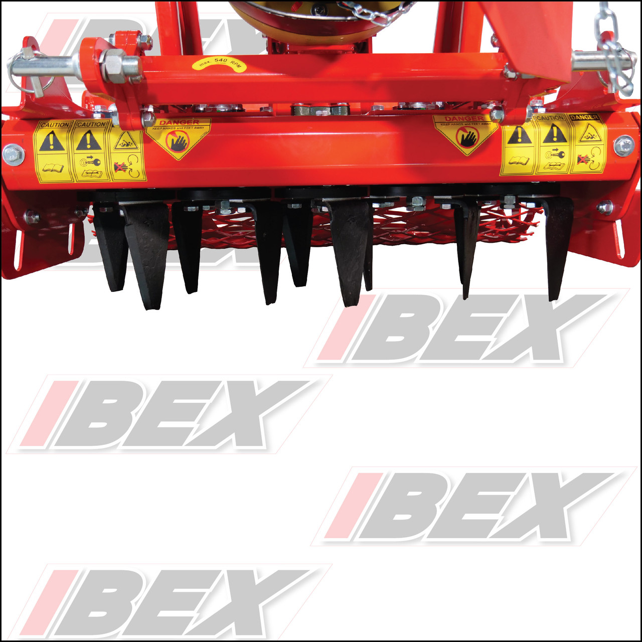 Ibex TX40 Power Harrow with Mesh Roller & Leveling Blade | Ibex