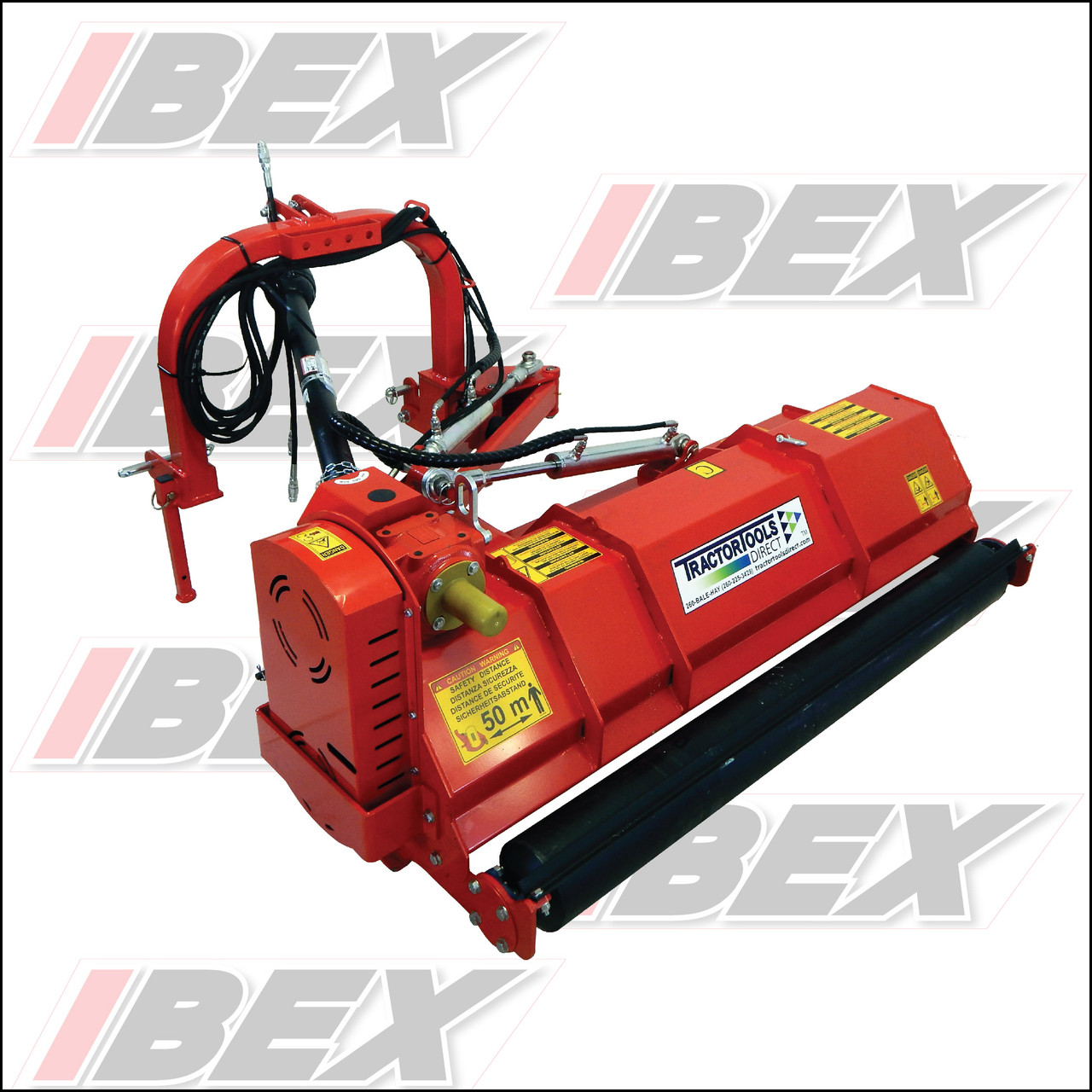 Ibex TM62 Hydraulic Offset Flail Mower | Ibex Equipment | Compact