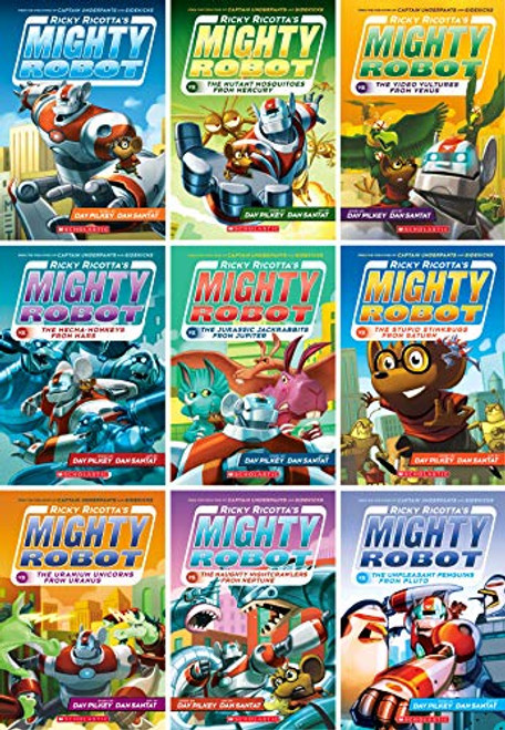 Ricky Ricotta's Mighty Robot Books 1 - 9
