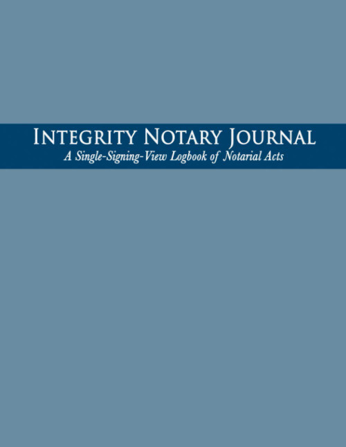Integrity Notary Journal: A Single-Signing-View Logbook of Notarial Acts