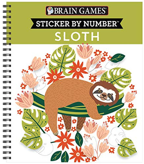 Brain Games - Sticker by Number: Sloth