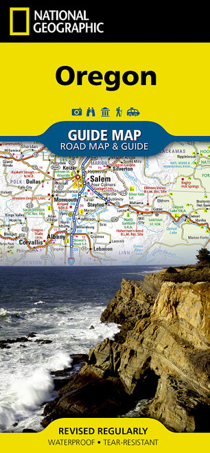 Oregon Map (National Geographic Guide Map)