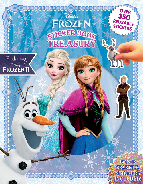 Phidal - Disney Frozen Sticker Book Treasury - Activity Book Treasury Puzzle Game for Kids Children Toddlers Ages 3 and Up, Holiday Christmas Birthday Gift