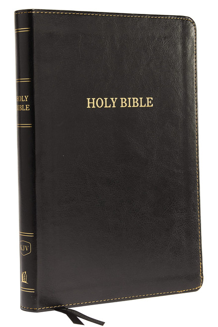 KJV Holy Bible: Large Print Thinline Bible, Black Leathersoft, Red Letter, Comfort Print: King James Version: King James Version