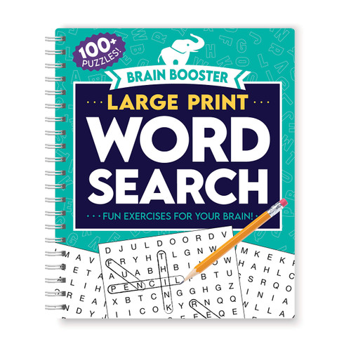 Brain Booster: Large Print Word Search-Fun Exercises for your Brain! (Brain Boosters)